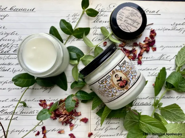 1822 Cream of Roses ~ Rose Cold Cream ~ Historical Skin Care ~ Face Cream ~ Makeup Remover ~ Self Care (Sample Size) - Image 2